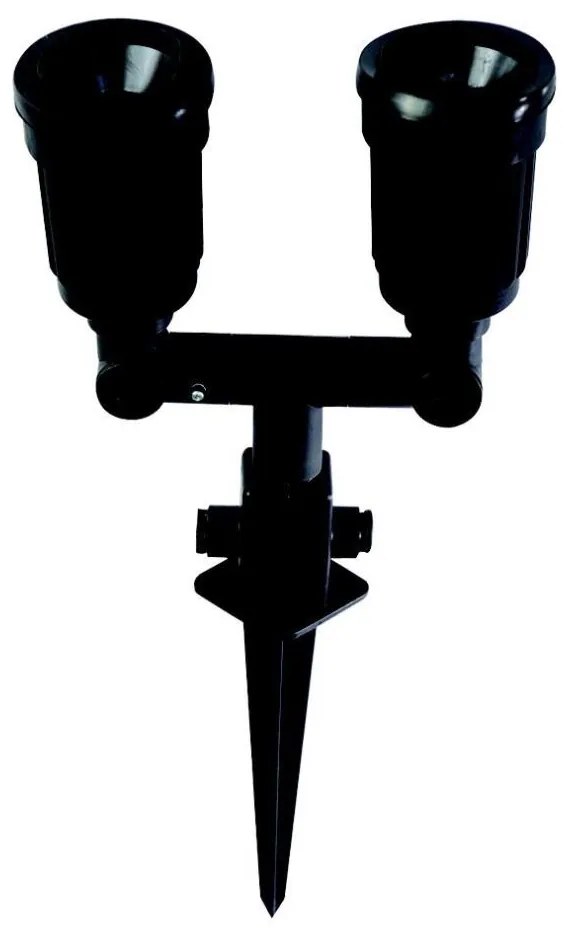 Lampada da esterno 2xE27/15W/230V IP44 nero