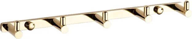 Mexen gancio per asciugamani con cinque supporti, dorato - 709165-50