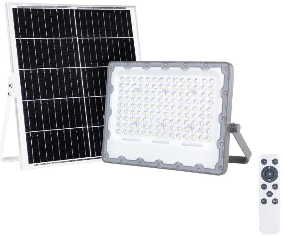 Riflettore LED with a solar panel FOCUS 100W/15000 mAh 3,2V 6000K IP65 + T