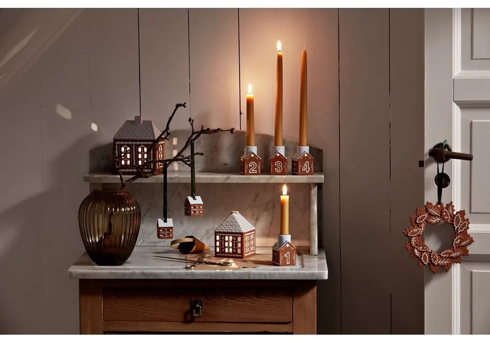 Decorazioni per albero di natale in set in ceramica 2 pz 5 cm Gingerbread – Kähler Design