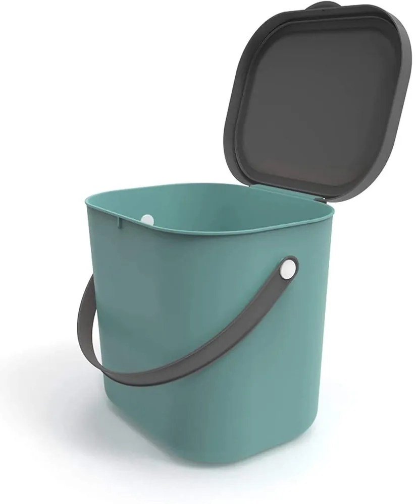 Contenitore per rifiuti verde compostabile da 6 l Albula - Rotho