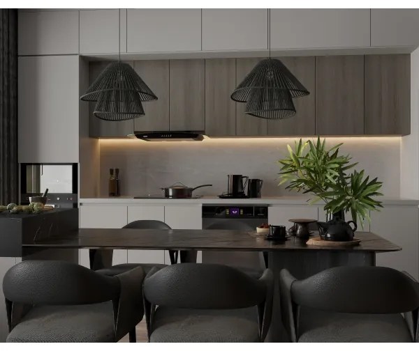 MAXLIGHT P0580 - Lampadario a sospensione con filo AMALFI 1xE27/15W/230V diametro 45 cm nero