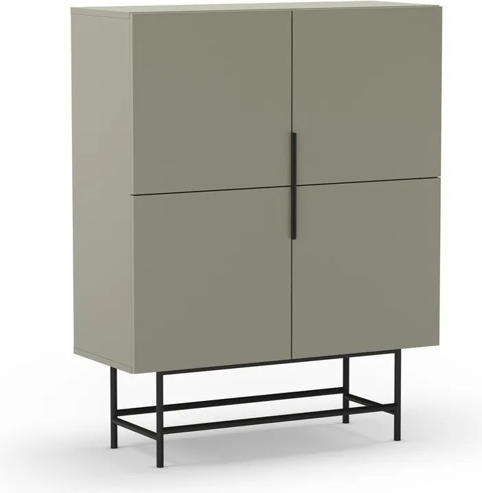 Mobile verde-grigio 100x128 cm Eldia - Marckeric