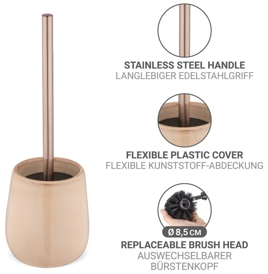 Scopino WC beige in ceramica Sirmione – Wenko