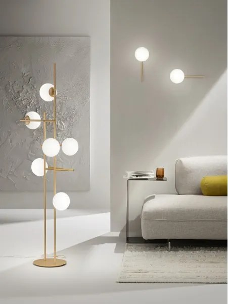 Ondaluce - Applique JEWEL 1xE14/10W/230V dorato/bianco