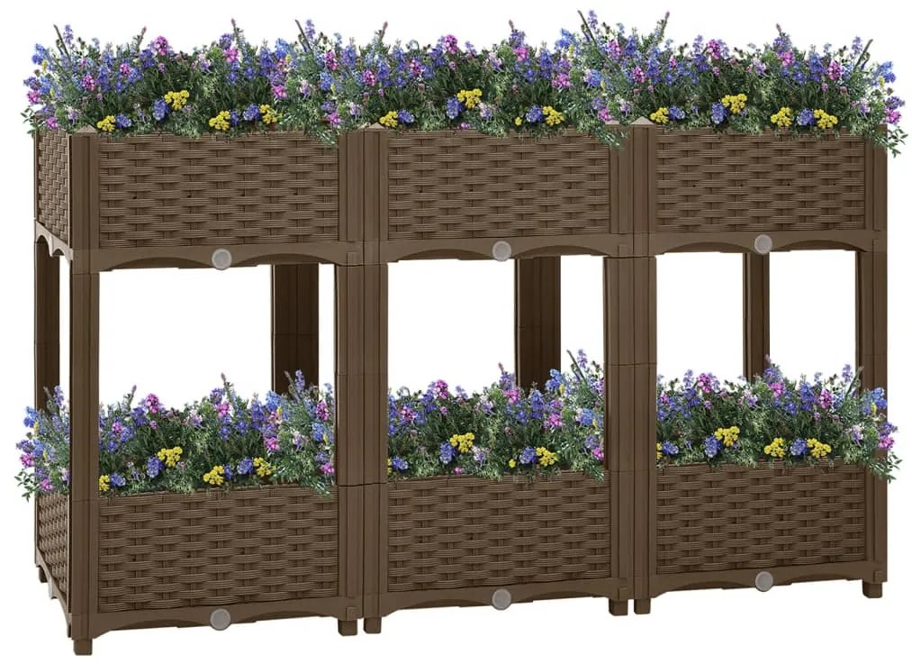 Fioriera Rialzata 120x40x71 Cm İn Polipropilene /