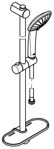 GROHE 27226001 - Set doccia EUPHORIA 110 Massage, 900 mm, cromo lucido