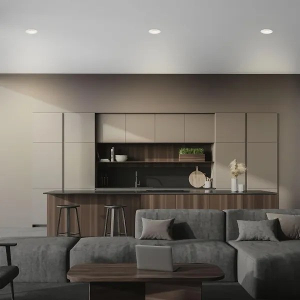 Brilo - SET 3x Lampada da incasso per bagno 1xGU10/9W/230V IP23 bianco