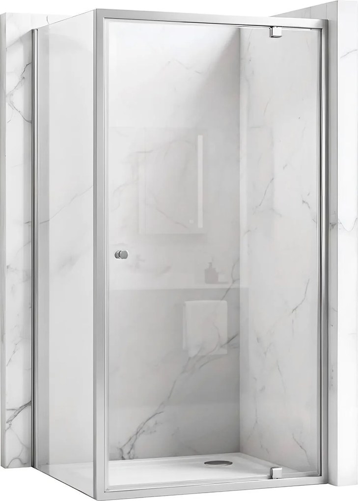 Cabina doccia Rea Primo Swing 100x80 Chrome