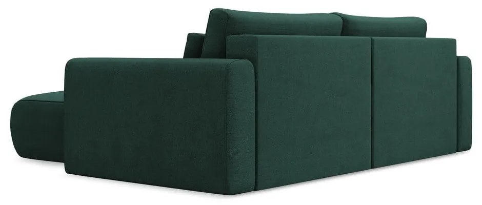 Divano angolare verde allungabile/con contenitore (con penisola a destra/con chaise lounge) Kapua – Makamii