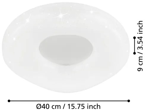 Eglo 99341 - Lampada LED da soffitto ZAMUDILO LED/18W/230V con telecomando