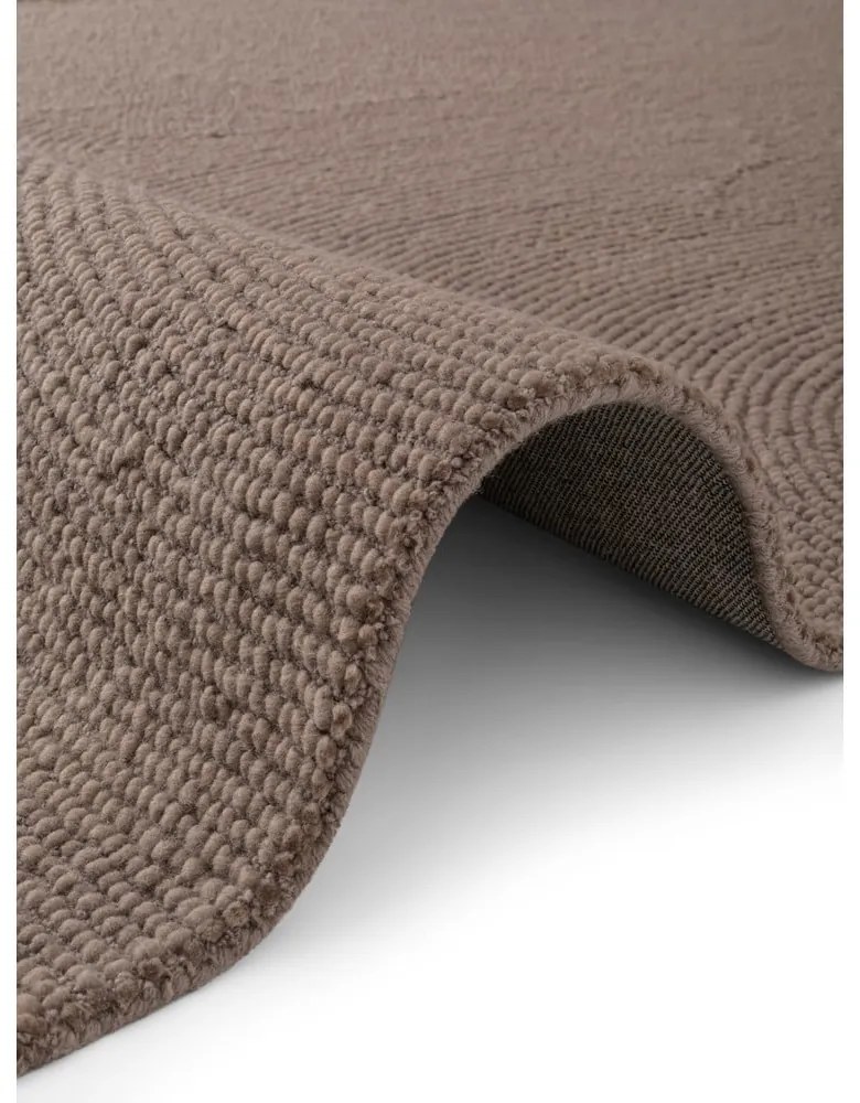 Tappeto grigio tortora in lana tessuto a mano 160x230 cm Eleni Taupe – Hanse Home