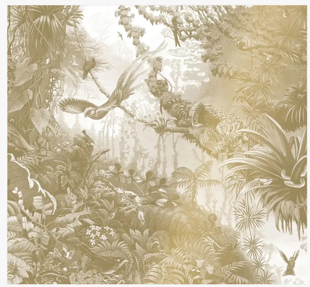 KEK Amsterdam Wandbild Tropical Landscapes Gold 2 - L