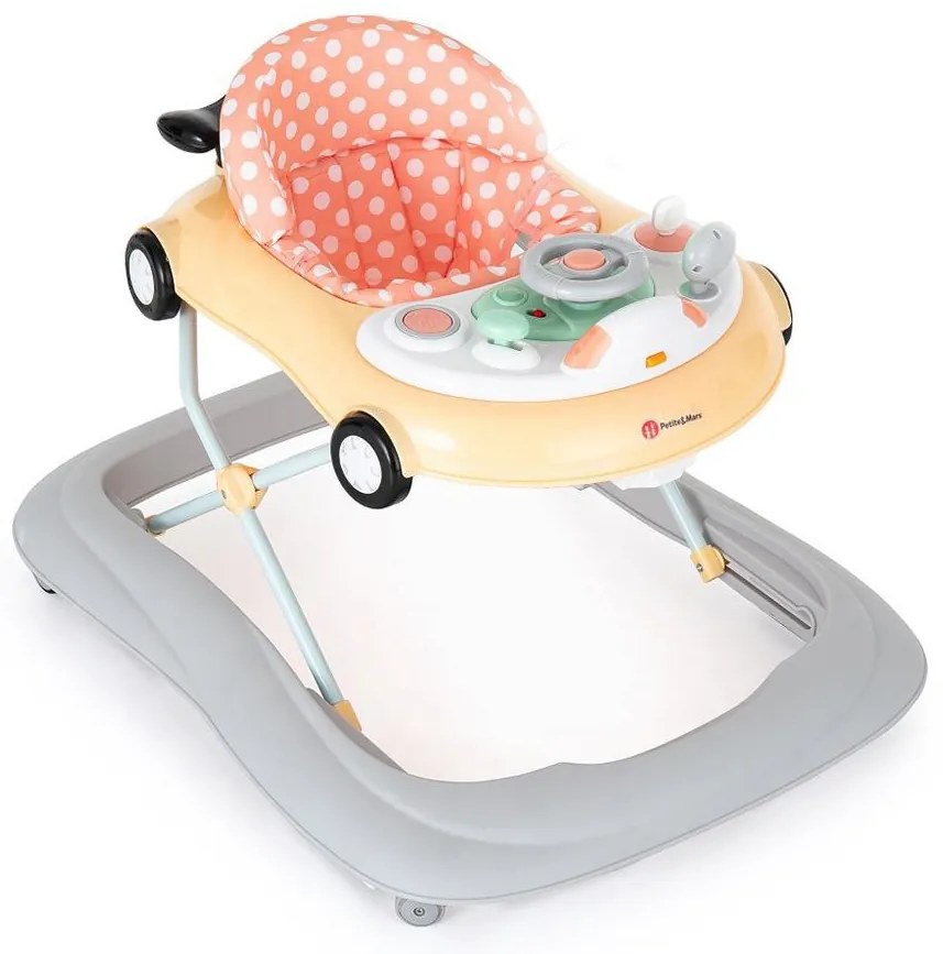 PETITE&amp;MARS - Passeggino per bambini con melodia CABRIO 2xAA arancione