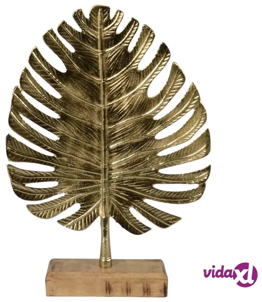 Lesli Living Foglia Decorativa su Supporto Oro