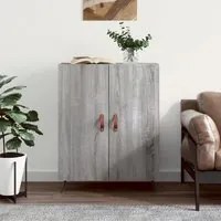 Credenza Grigio Sonoma 69,5x34x90 cm in Legno Multistrato 827698