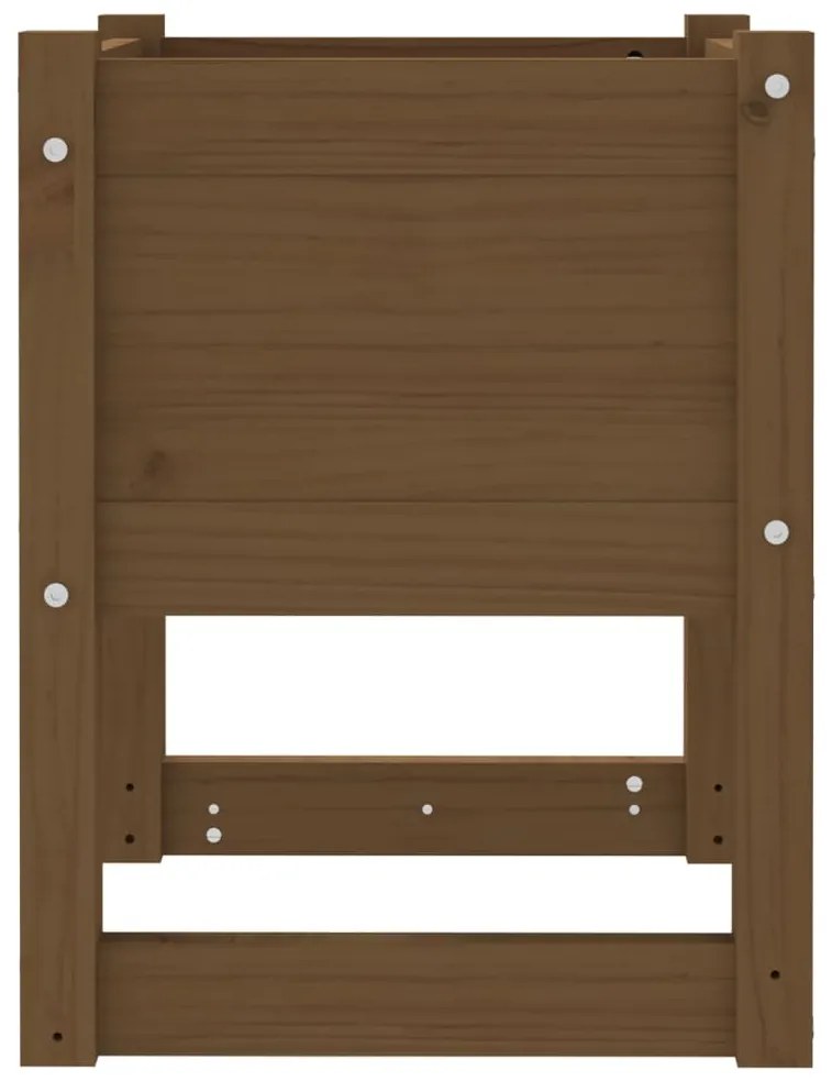 Fioriera Miele 40x40x52,5 cm in Legno Massello di Pino