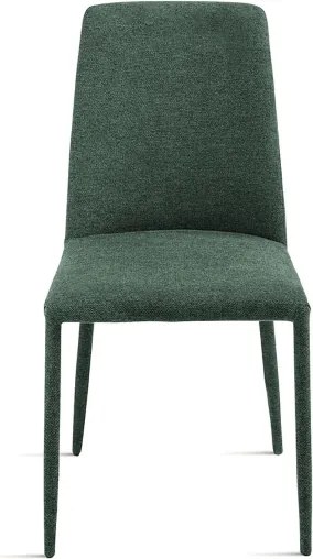 Sedia imbottita in tessuto Verde ETTORE 2 sedie
