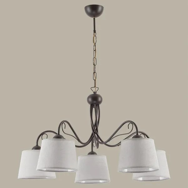 Jupiter 1362 - KM 5 V - Lampadario a catena KAMELIA 5xE27/60W/230V