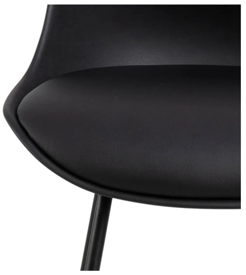 Sgabello da bar nero (altezza della seduta 76 cm) Tina – Actona