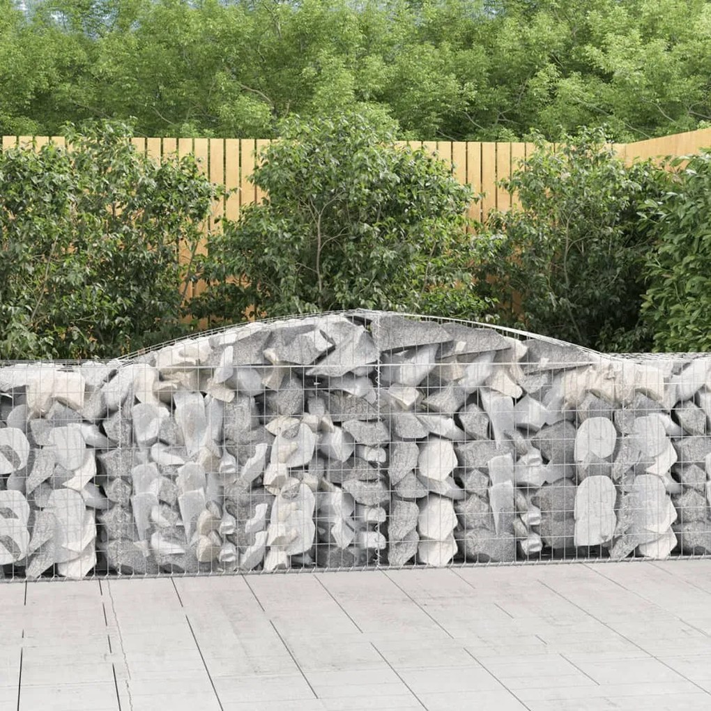 Cesti Gabbioni Ad Arco 25 Pz 400x50x80/100 Cm Ferro Zincato /