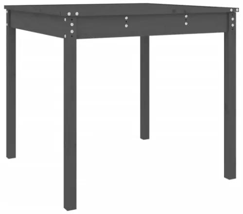 Tavolo da Giardino Grigio 82,5x82,5x76 cm Legno Massello Pino