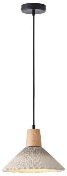 Lampadario a sospensione con filo 1xE27/15W/230V color crema