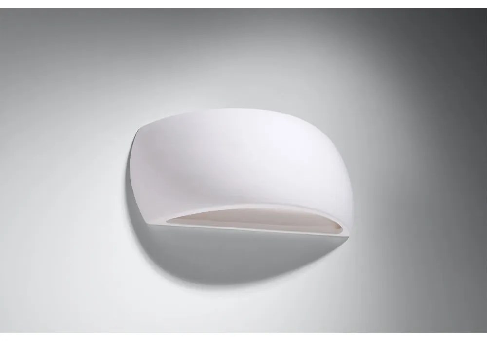 Lampada da parete bianca Palermo - Sollux