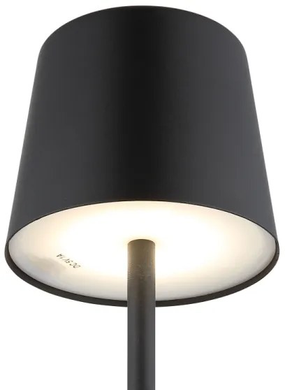 Globo 58482B-LED Lampada da tavolo ricaricabile da esterno dimmerabile VAN. 2W/5V 2200mAh IP44 nero