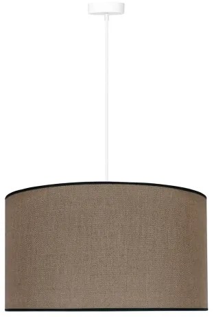 Duolla - Lampadario a sospensione con filo ROLLER 1xE27/15W/230V diametro 40 cm marrone/nero