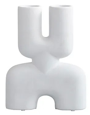 101 Copenhagen - Cobra Double Vase Mini Bone Bianco 101 Copenhagen