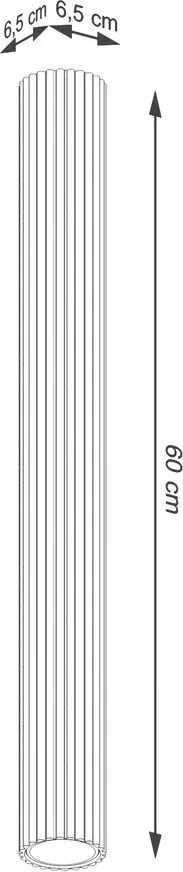 Faretto grigio tortora in metallo Gleam – Sollux