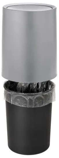 WENKO 25219100 - Cestino ATRI 21x25,5 cm grigio