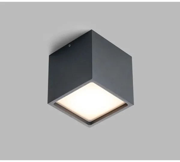LED2 - Plafoniera LED da esterno CUBE LED/12W/230V antracite IP54