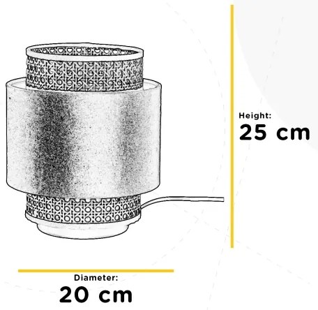 ONLI - Lampada da tavolo VIENNA 1xE27/22W/230V