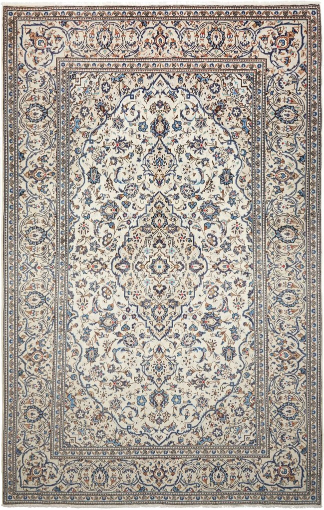 Kashan Tappeto 200 x 300 Beige (Iran) Annodato A Mano