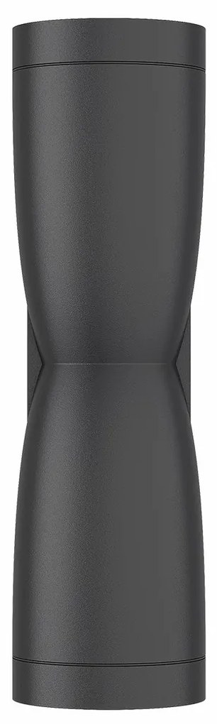 Applique Conica a Clessidra Bidirezionale IP65 GU10 - Nera
