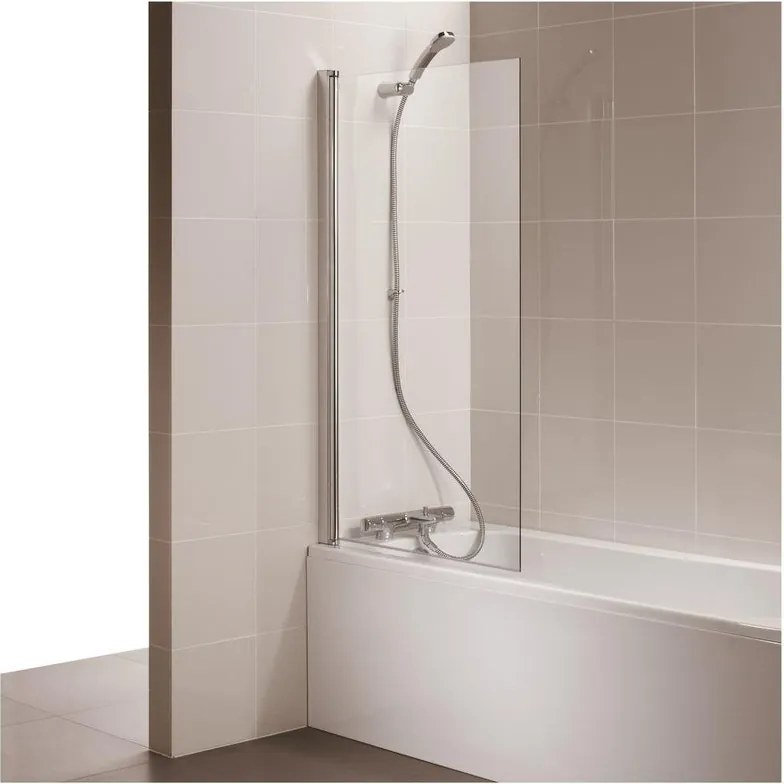 Parete vasca Connect L 80 X H 140 cm, angolo squadrato