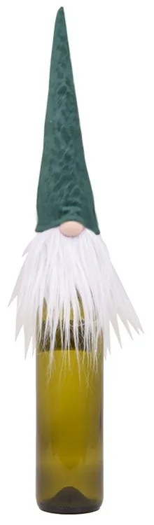 Gnomo di Natale copribottiglia 30cm di colore verde Viscio Trading