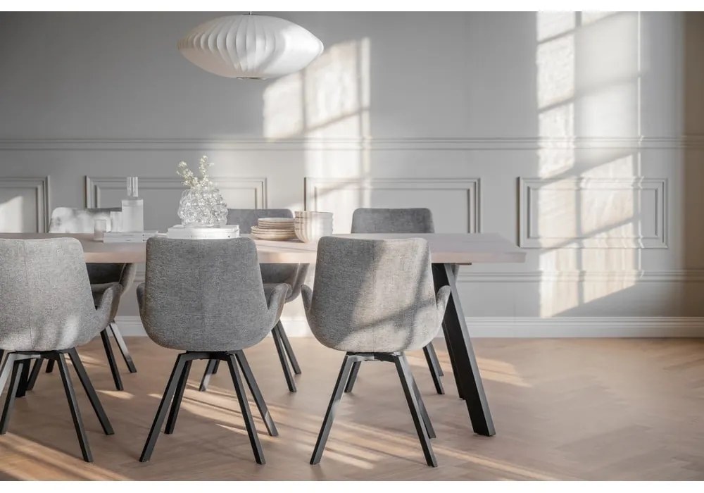 Set di sedie da pranzo grigia in imbottito 2 pz Norwell – Rowico