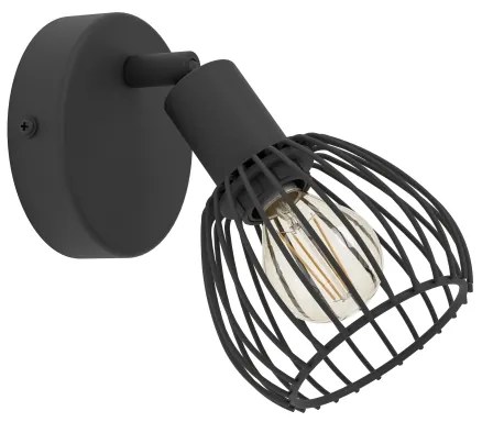 Eglo 901038 - Applique SONNINO 1xE14/40W/230V nero