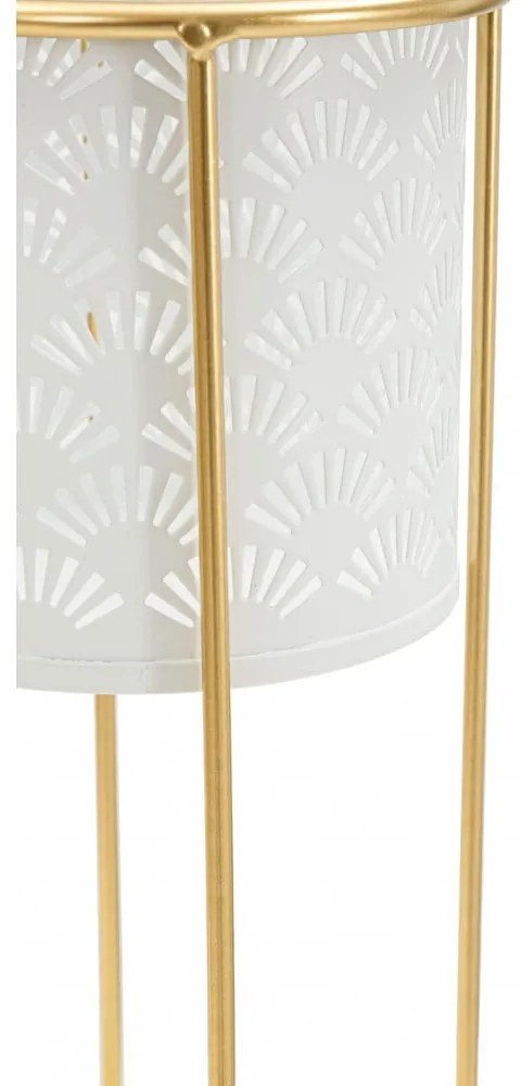 Set di 2 piedistalli per piante in metallo ø 17 cm altezza 46 cm Whity - Mauro Ferretti