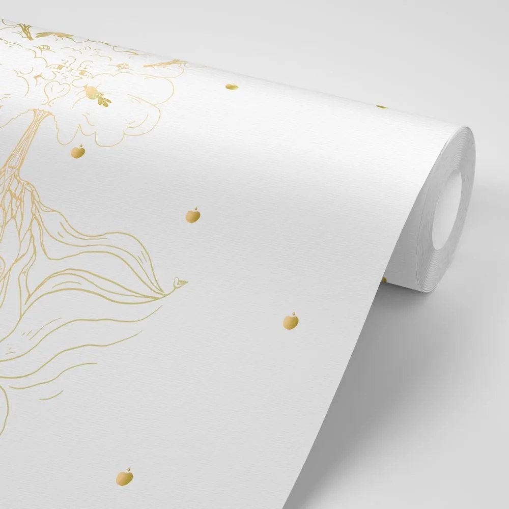 Carta da parati – Albero d'oro della saggezza