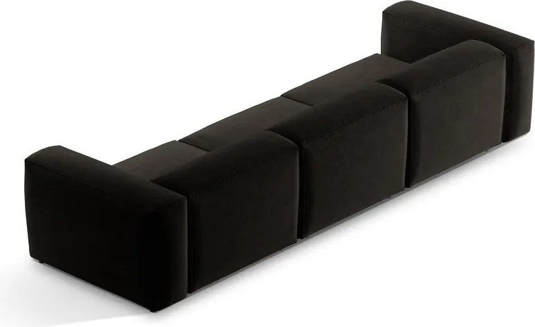 Divano nero 364 cm Bergamo – Cosmopolitan Design