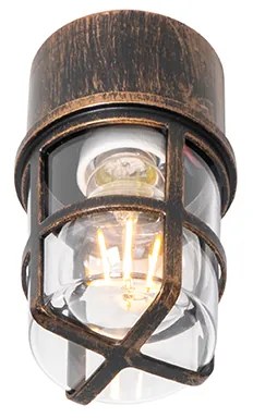 Lampada da soffitto e da parete oro anticato IP54 - Kiki