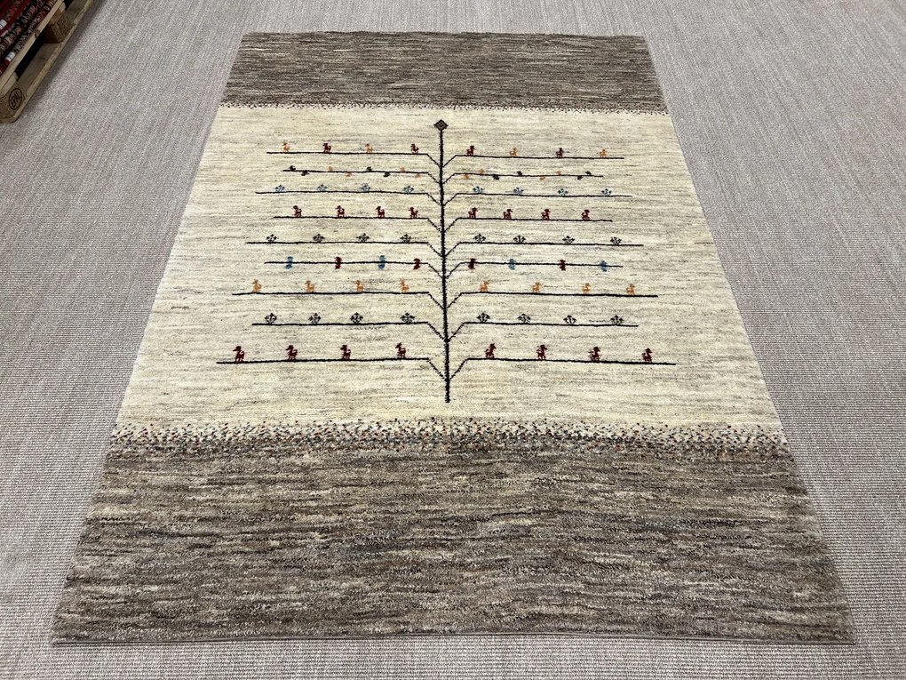 Gabbeh Tappeto 250x170 Beige (Iran) Annodato A Mano
