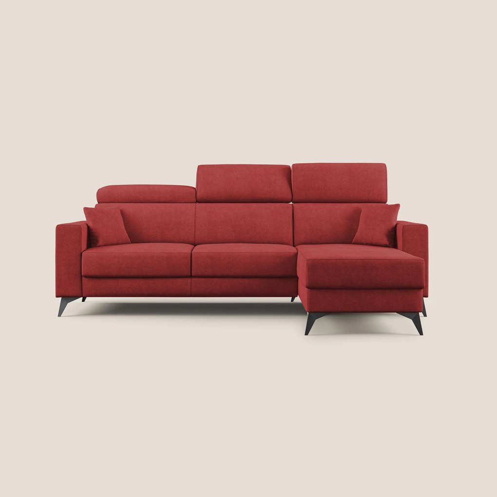 Pegaso divano letto angolare con poggiatesta reclinabili e rivestimento impermeabile T02