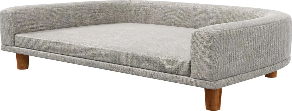 Cuccia per Cani di Taglia Grande Divano con Cuscino Sfoderabile 98x67x25 cm Grigio...