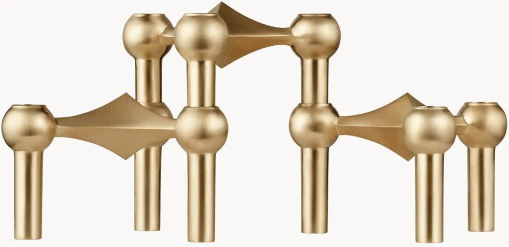 Set 3 candelabri Stoff Nagel