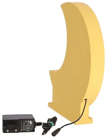 Lampada da scrivania LED per bambini MOON LED/12W/230V gialla